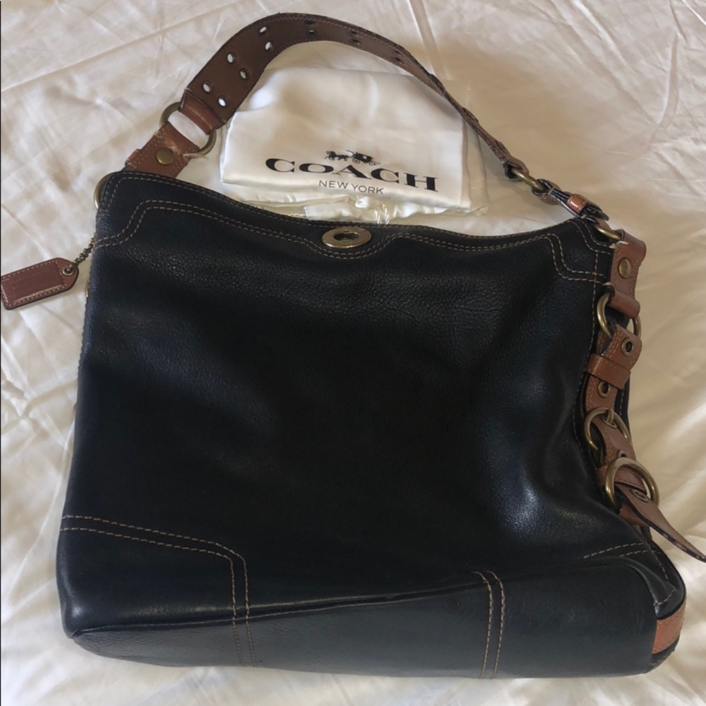 Leather Coach Purse HoBo bag.